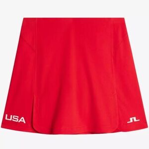 J. Lindenberg Flame Scarlet USA Flame Scarlet Gisele Skirt Size Medium NWT